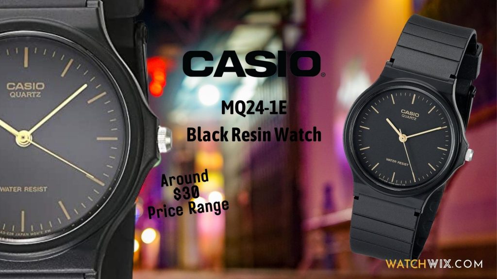 Casio Men's MQ24-1E Black Resin Watch