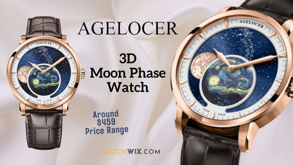 Agelocer 3D Moon Phase Watch