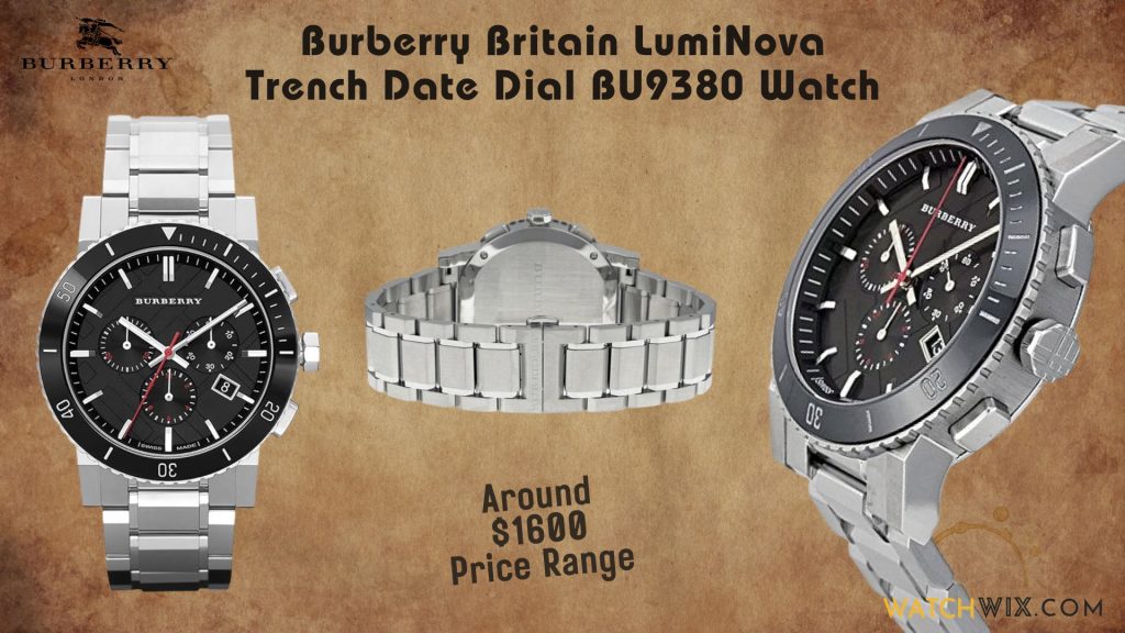 Burberry Britain LumiNova Luxurious Trench Date Dial BU9380 Watch