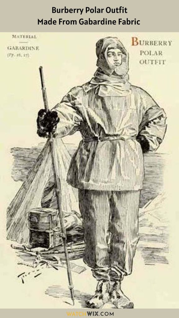 Burberry Polar Outfit Made From Gabardine Fabric
