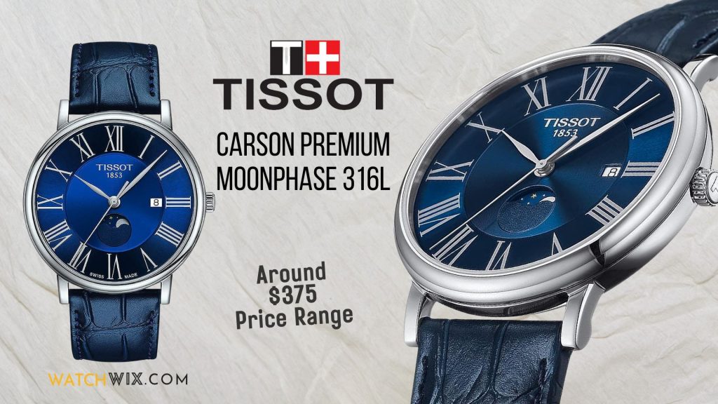 Tissot Mens Carson Premium Gent Moonphase 316L