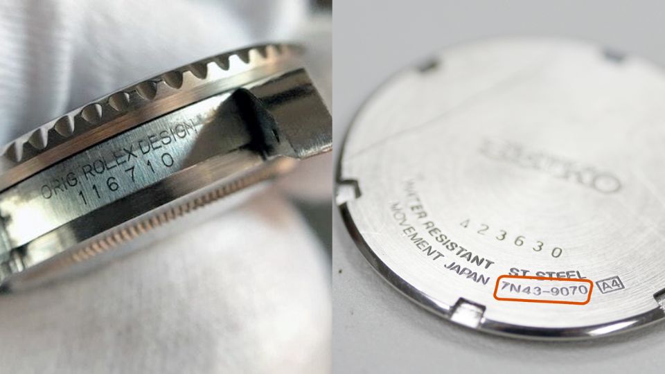 Inspect the Caseback - To Get Watch Model Number